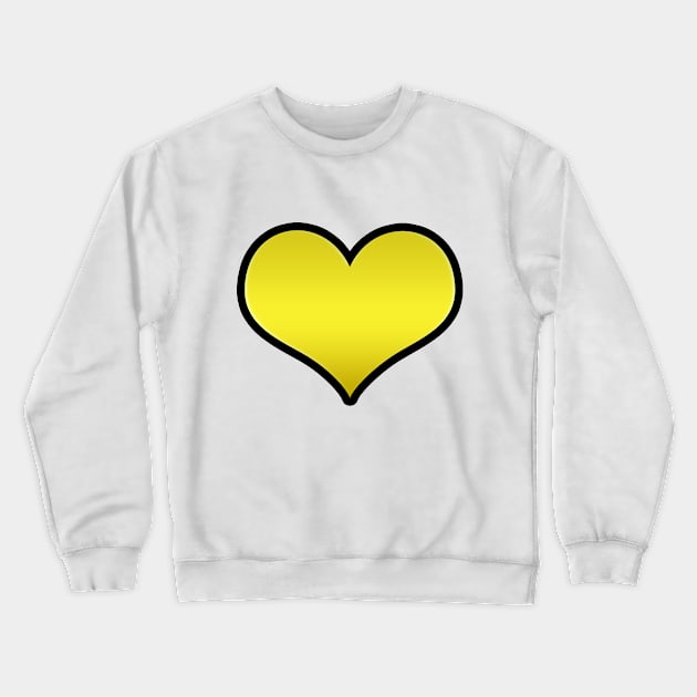 Golden Heart Crewneck Sweatshirt by lenn